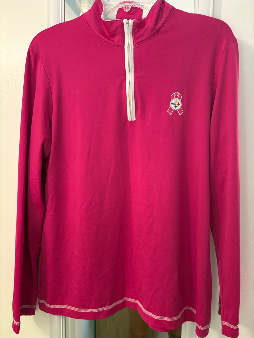 Cutter & Buck Hot Pink women’s Quarter-Zip Performance Top